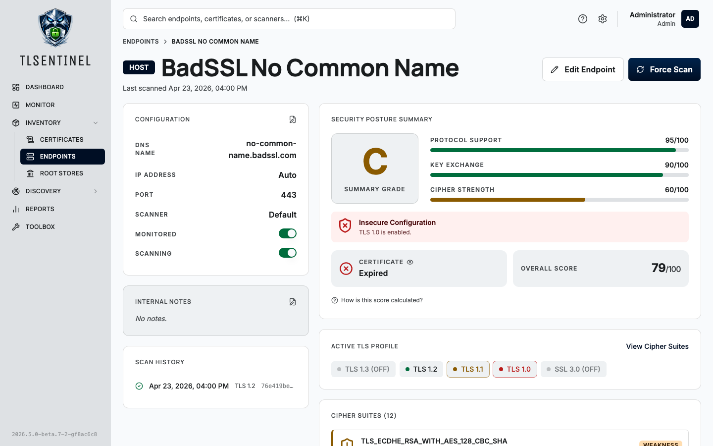 Endpoint detail